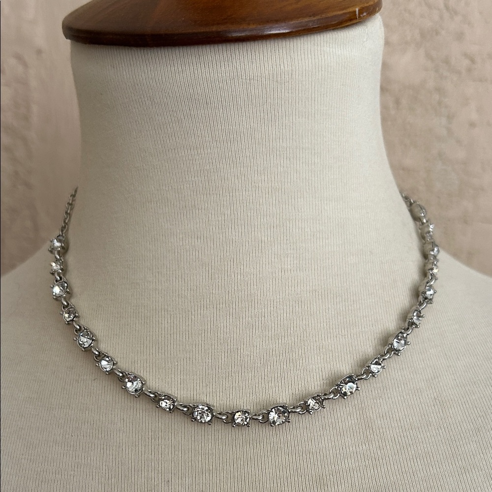 Silver Crystal Necklace